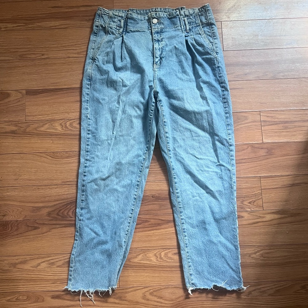 Garage Straight-leg Denim Blue Jeans